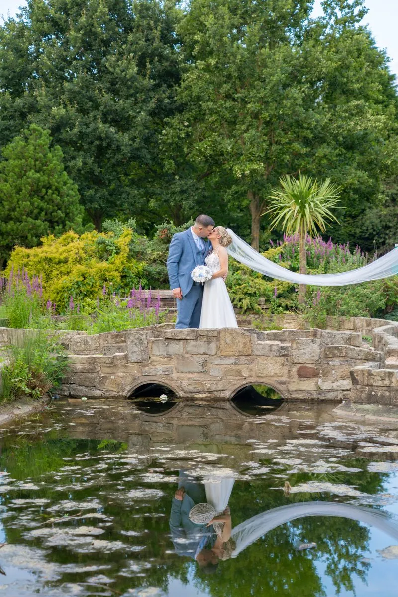 Bride and groom together