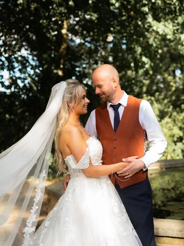 Bride and groom portrait